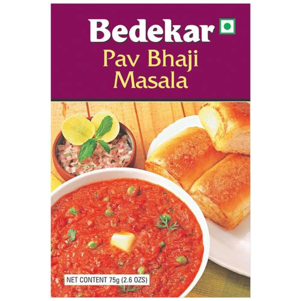 Bedekar Pav Bhaji Masala - 100% Natural & Pure Bedekar Pav Bhaji Masala - 100% Natural & Pure--75 g Box