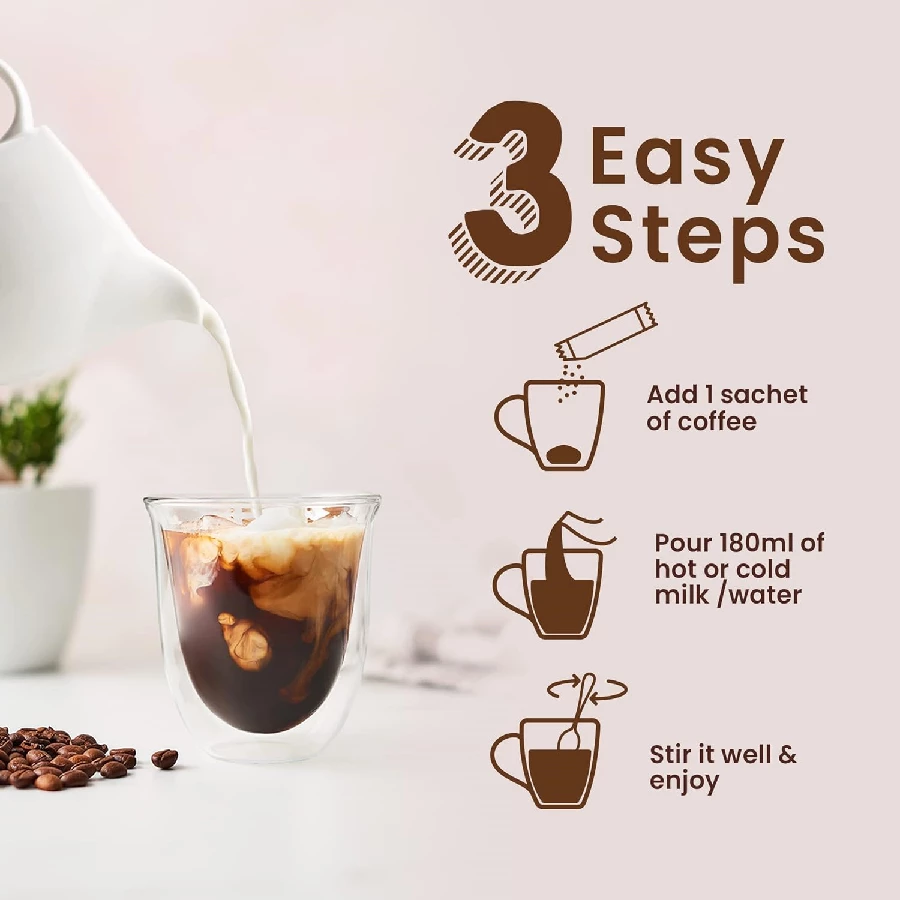 Bevzilla 60 Instant Coffee Powder Sachets(4 Flavours) - Image 4
