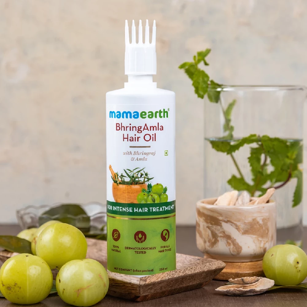 BhringAmla Hair Oil with Bhringraj and Amla for Intense Hair Treatment - Image 2
