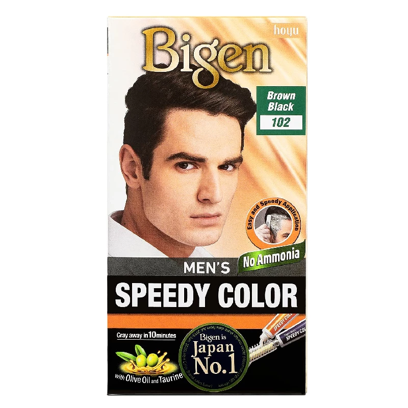 Bigen Men's Speedy Brown Black Hair Color