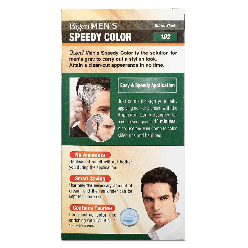 Bigen Men's Speedy Brown Black Hair Color - Image 4