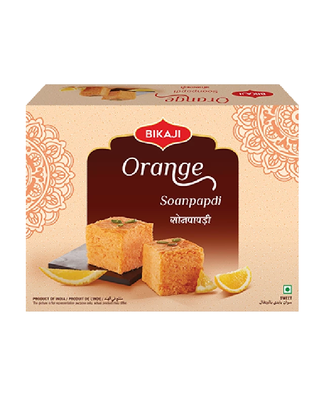 Bikaji Orange Soan Papdi Bikaji Orange Soan Papdi-Pack Size-450 g