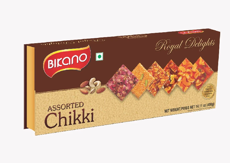Bikano Assorted Chikki Bikano Assorted Chikki-Pack Size-400 g