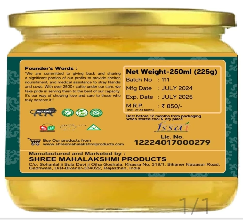Bilona Cultured A2 Cow Ghee - Image 2