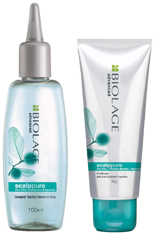 Biolage Scalppure Professional Anti-Dandruff Serum And Scalppure Conditioner Biolage Scalppure Professional Anti-Dandruff Serum And Scalppure Conditioner-Pack Size-Combo of 2