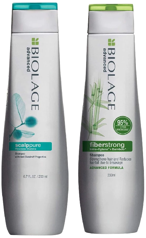 Biolage Scalppure Professional Anti-Dandruff Shampoo & Fiberstrong Shampoo Biolage Scalppure Professional Anti-Dandruff Shampoo & Fiberstrong Shampoo-Pack Size-Combo of 2