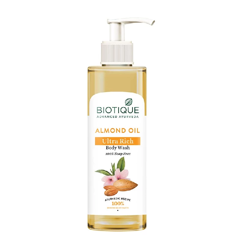 Biotique Almond Oil Ultra Rich Body Wash Biotique Almond Oil Ultra Rich Body Wash-Pack Size-200 ml