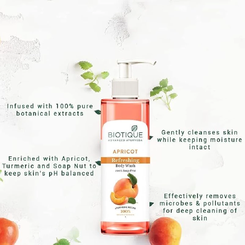 Biotique Bio Apricot Refreshing Body Wash - Image 2