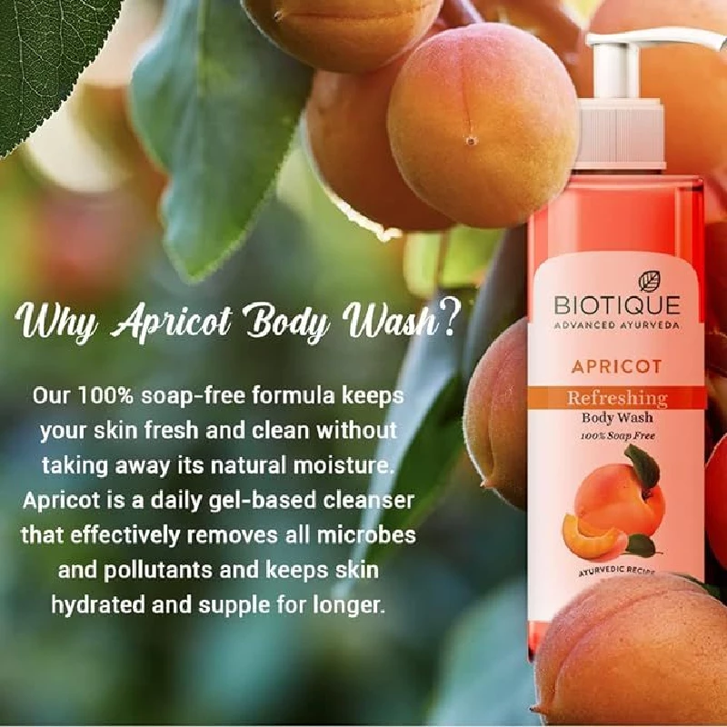 Biotique Bio Apricot Refreshing Body Wash - Image 4