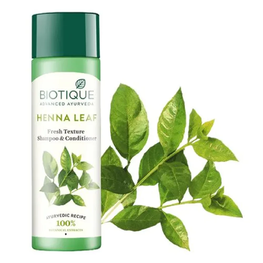 Biotique Bio Henna Leaf Fresh Texture Shampoo and Conditioner