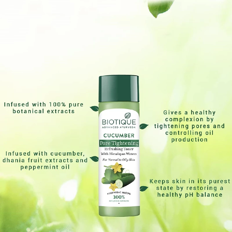 Biotique Cucumber Pore Tightening Toner - Image 4