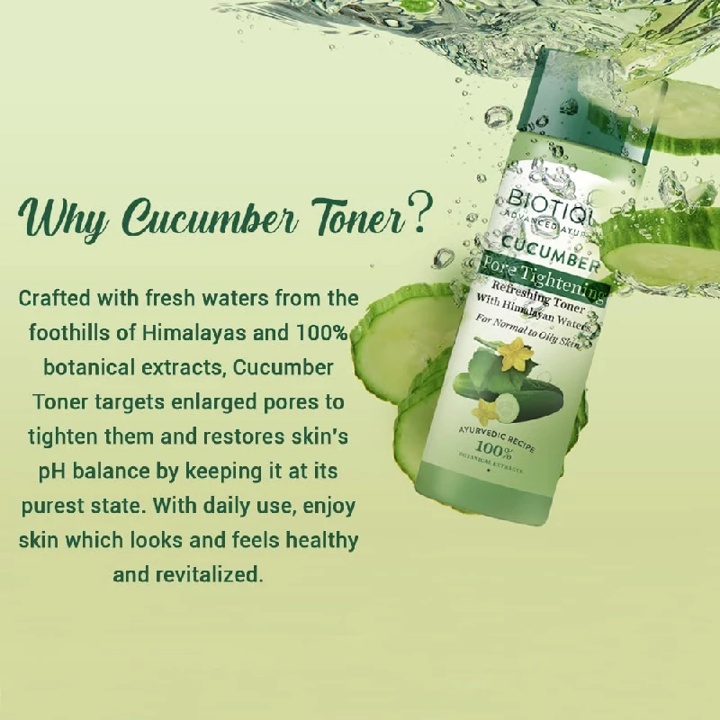Biotique Cucumber Pore Tightening Toner - Image 6