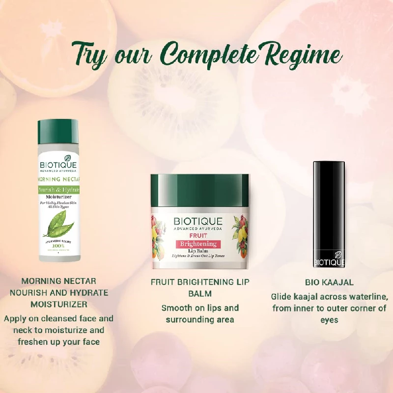 Biotique Fruit Whitening & Brightening Lip Balm - Image 8