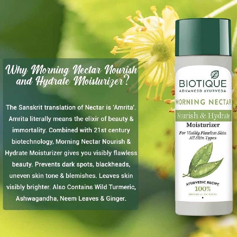 Biotique Morning Nectar Flawless Skin Moisturizer - Image 6