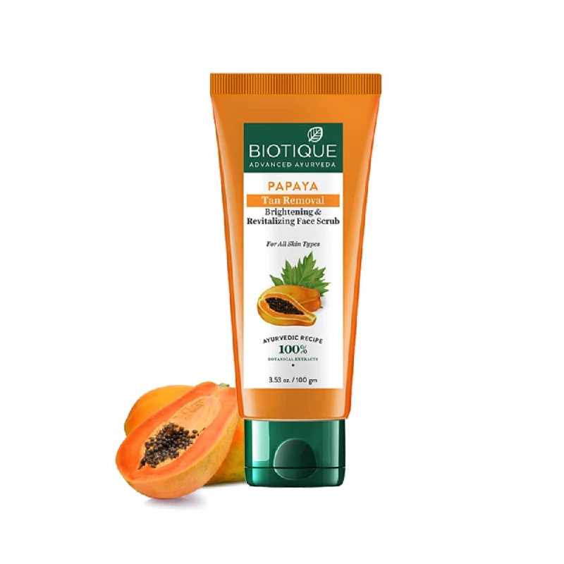Biotique Papaya Tan Removal Brightening & Revitalizing Face Scrub - Image 2