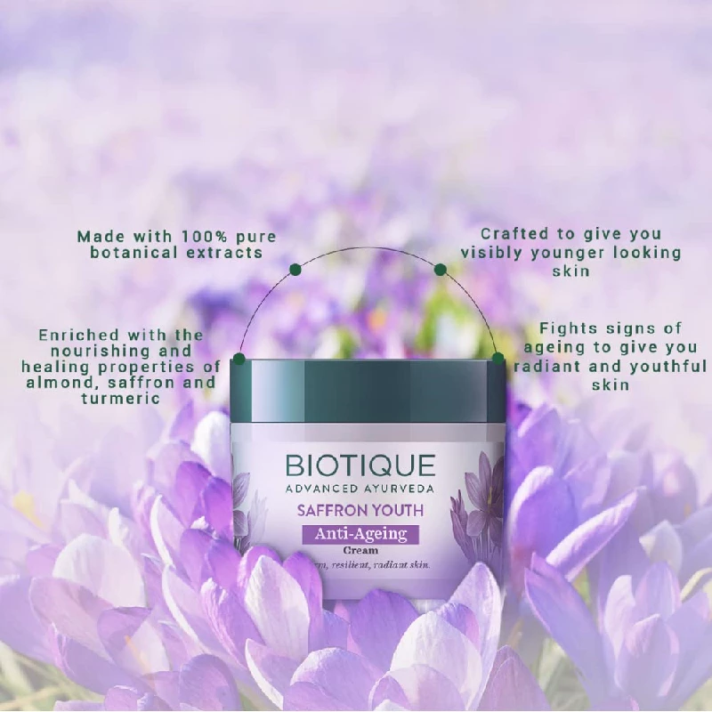 Biotique Saffron Dew Youthful Moisturizer - Image 4