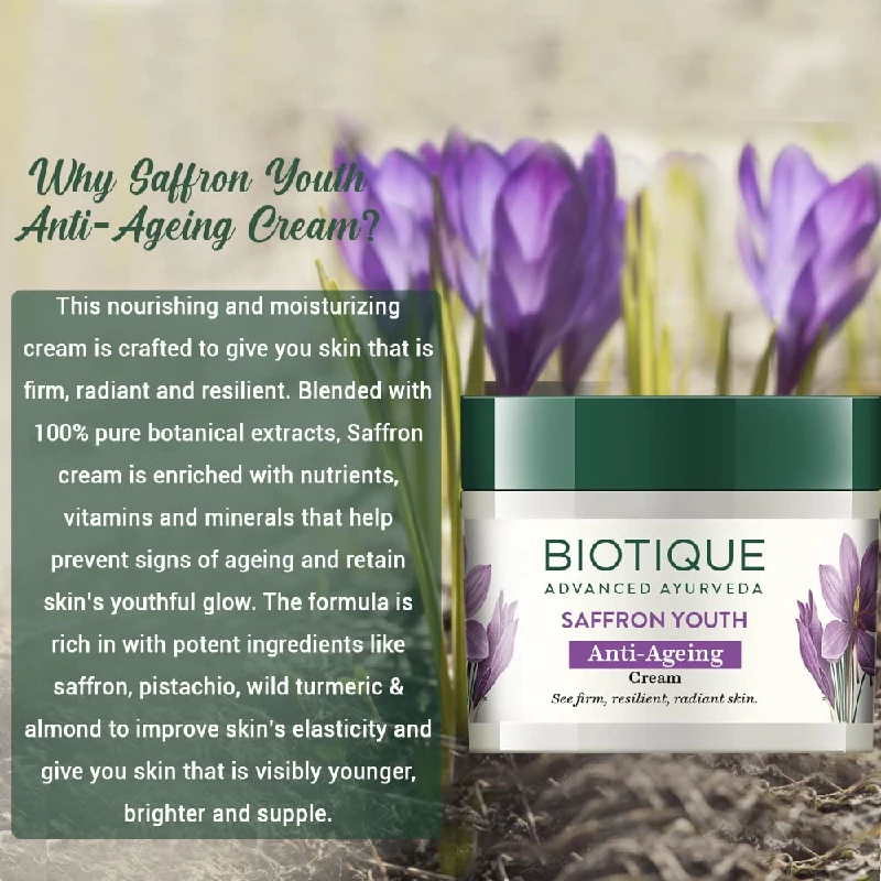 Biotique Saffron Dew Youthful Moisturizer - Image 6
