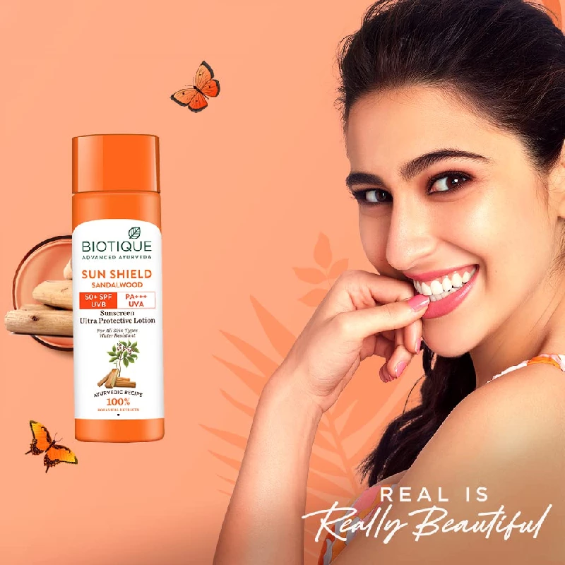 Biotique Sandalwood Sunscreen Ultra Soothing Face Lotion - Image 4