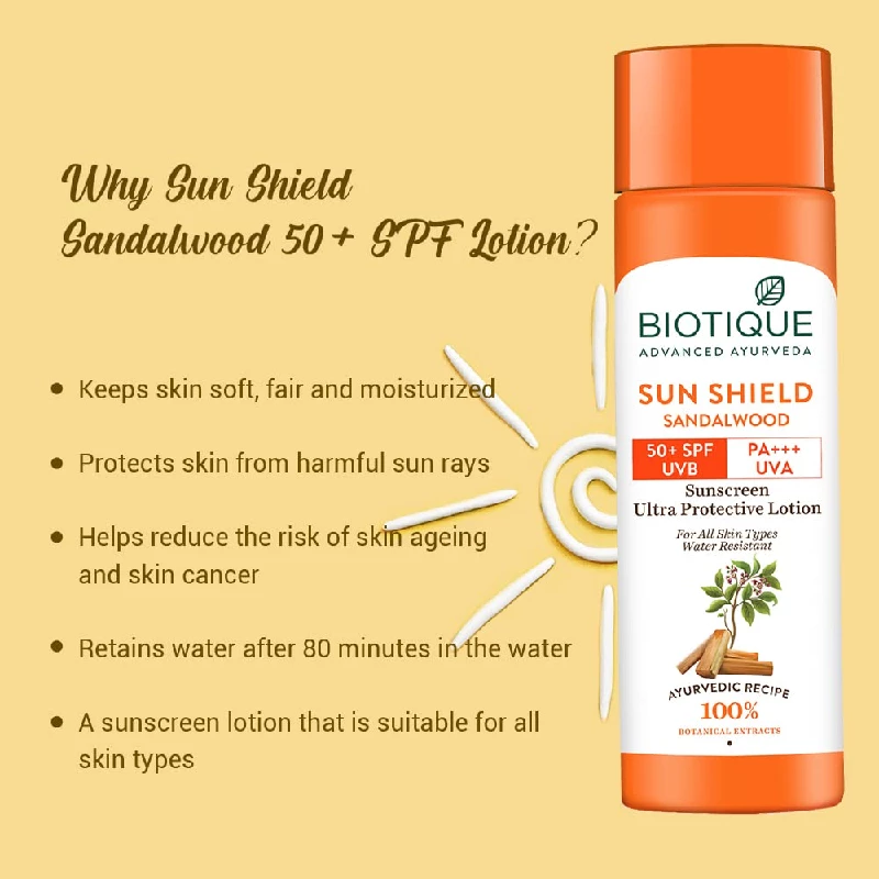 Biotique Sandalwood Sunscreen Ultra Soothing Face Lotion - Image 7