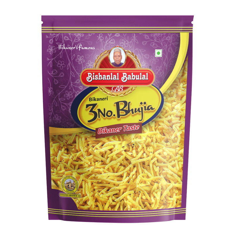 Bishanlal Babulal 3 No. Bhujia (Medium Size Bhujia) Bishanlal Babulal 3 No. Bhujia (Medium Size Bhujia)-Pack Size-800 g