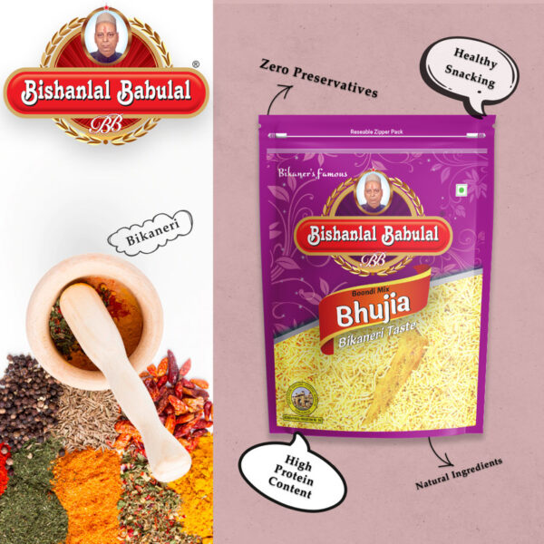 Bishanlal Babulal Boondi Mix Bhujia - Image 4