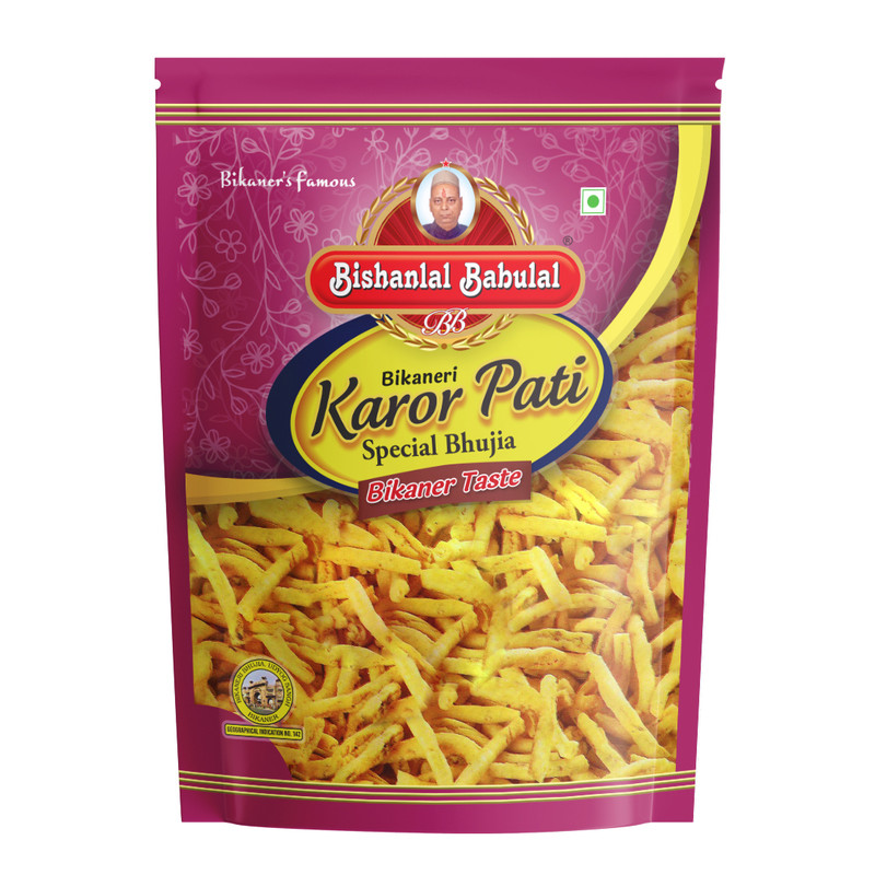 Bishanlal Babulal Karor Pati (Mota Bhujia) Bishanlal Babulal Karor Pati (Mota Bhujia)-Pack Size-800 g