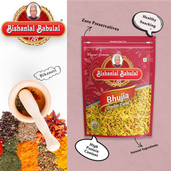 Bishanlal Babulal Lahsan Bhujia (Garlic Bhujia) - Image 4