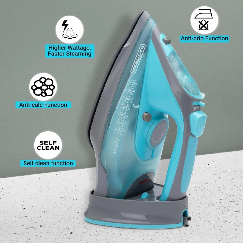 Black+Decker 2200 Watts Cordless Steam Iron - Image 2