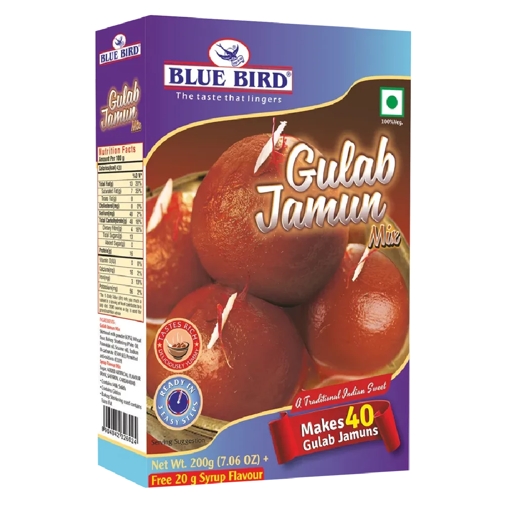 Blue Bird Gulab Jamun Mix Blue Bird Gulab Jamun Mix--200 g Carton