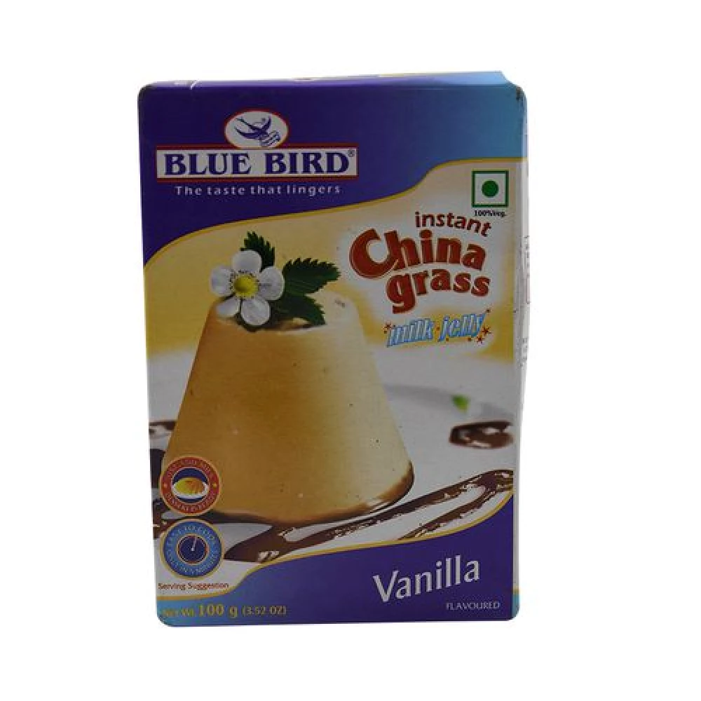 Blue Bird Instant China Grass - Vanilla Blue Bird Instant China Grass - Vanilla--100 g Box