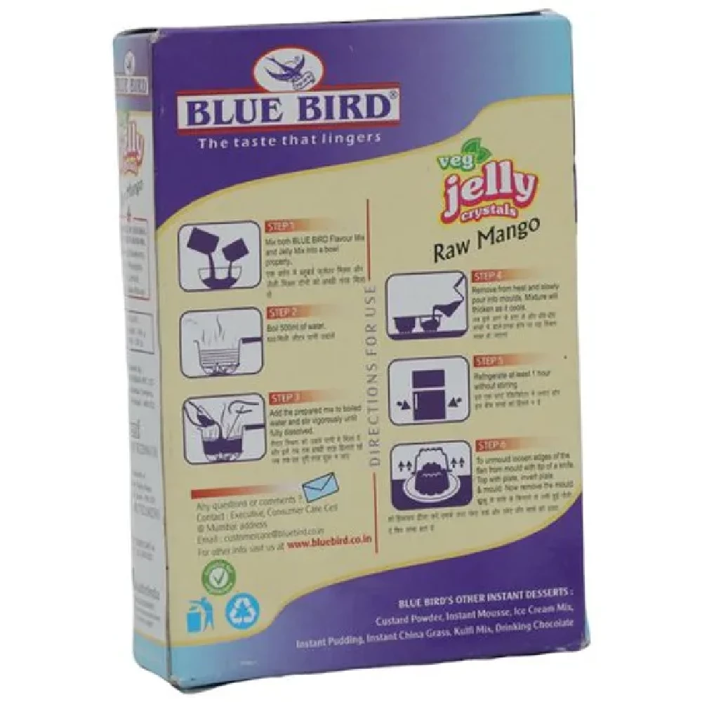Blue Bird Jelly Crystals - Blackcurrant, 100% Veg - Image 2