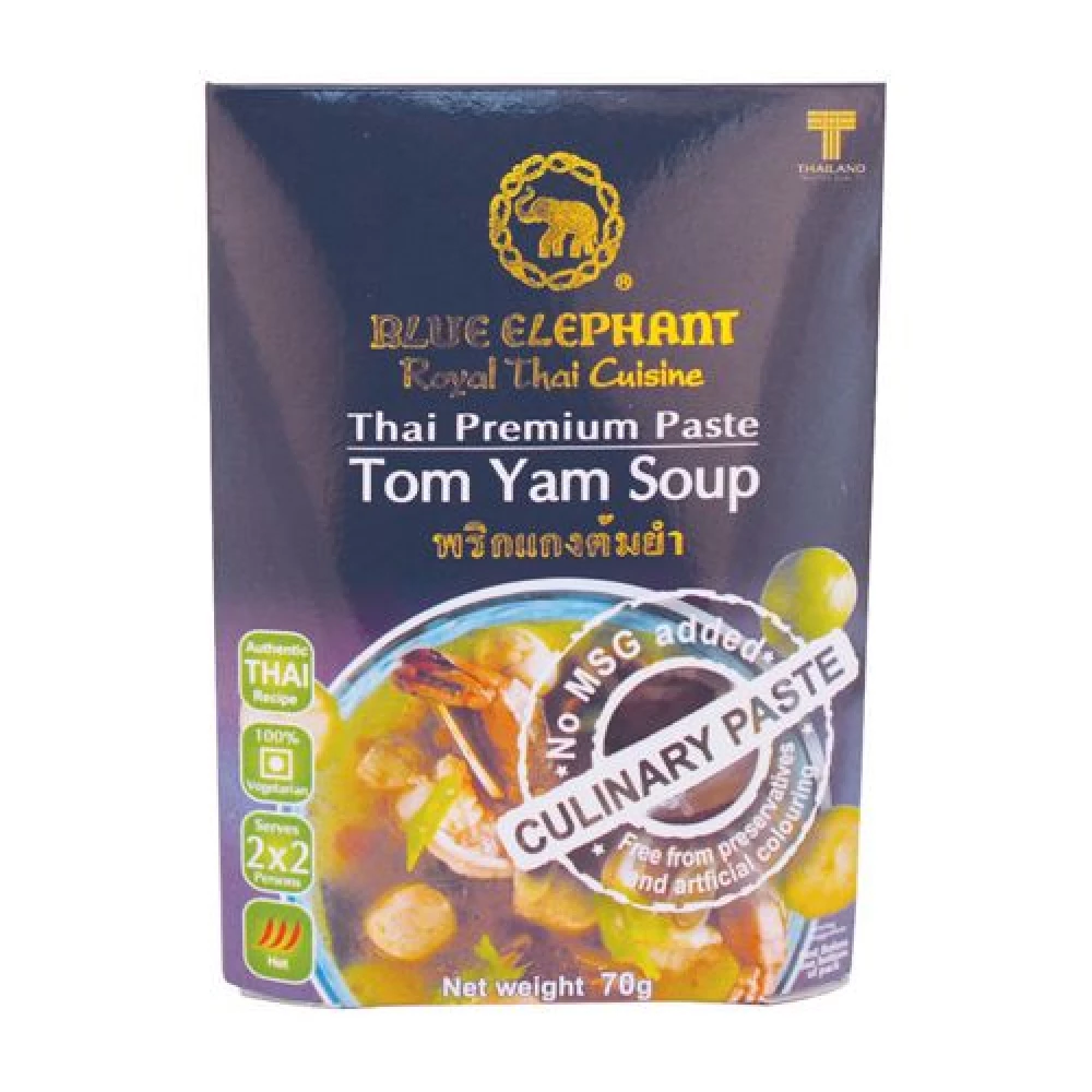 Blue Elephant Royal Thai Cuisine Premium Paste Tom Yam Soup - No Preservatives Blue Elephant Royal Thai Cuisine Premium Paste Tom Yam Soup - No Preservatives--70 g