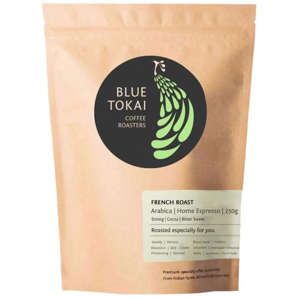 Blue Tokai French Roast Home Espresso Dark Roasted Arabica Ground Coffee Blue Tokai French Roast Home Espresso Dark Roasted Arabica Ground Coffee--250 g
