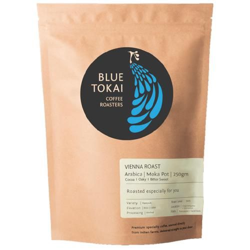 Blue Tokai Vienna Roast Moka Pot Coffee - 100% Arabica Blue Tokai Vienna Roast Moka Pot Coffee - 100% Arabica--250 g