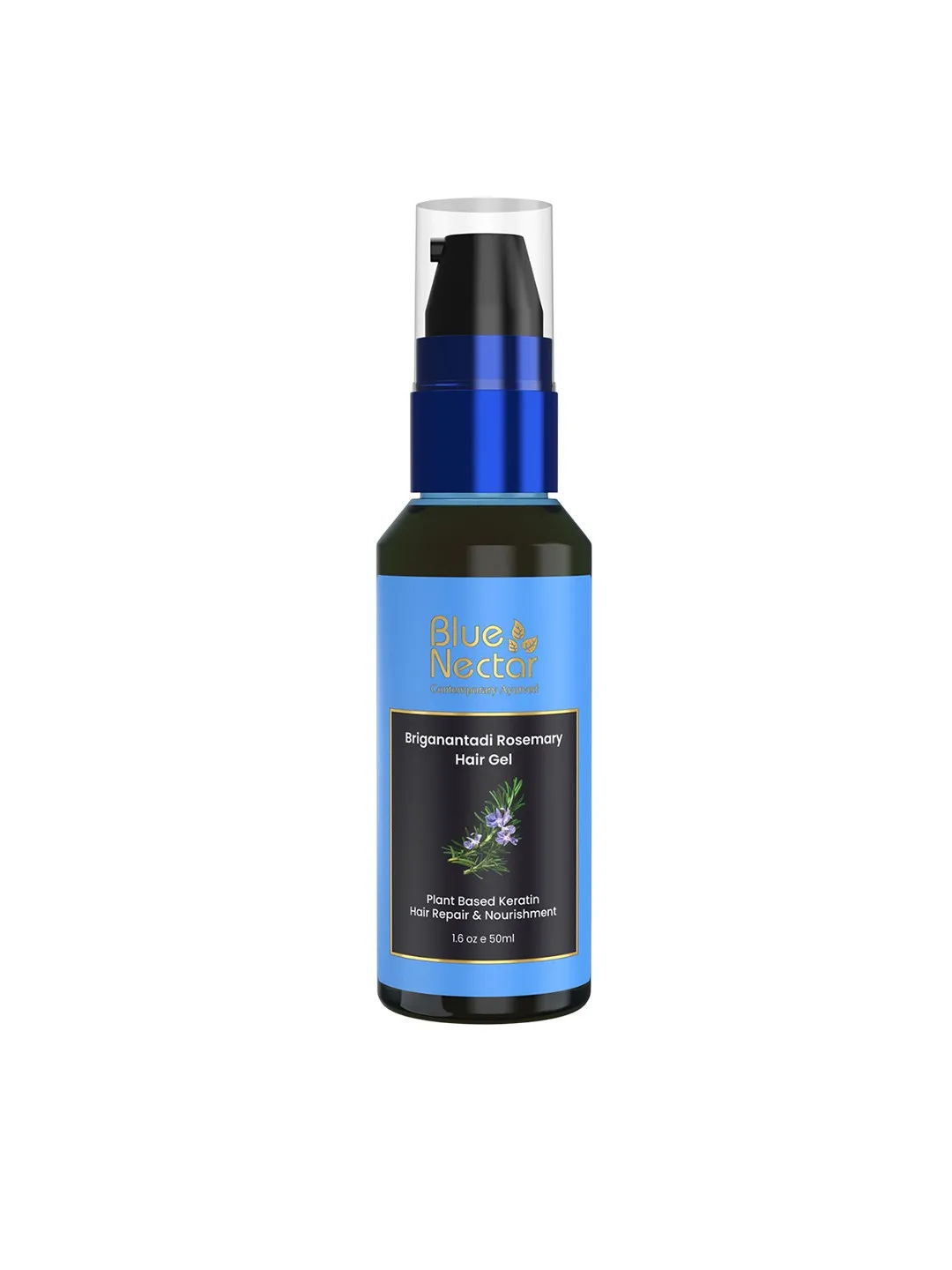Blue Nectar Rosemary Hair Gel With Keratin Blue Nectar Rosemary Hair Gel With Keratin-Pack Size-50 ml