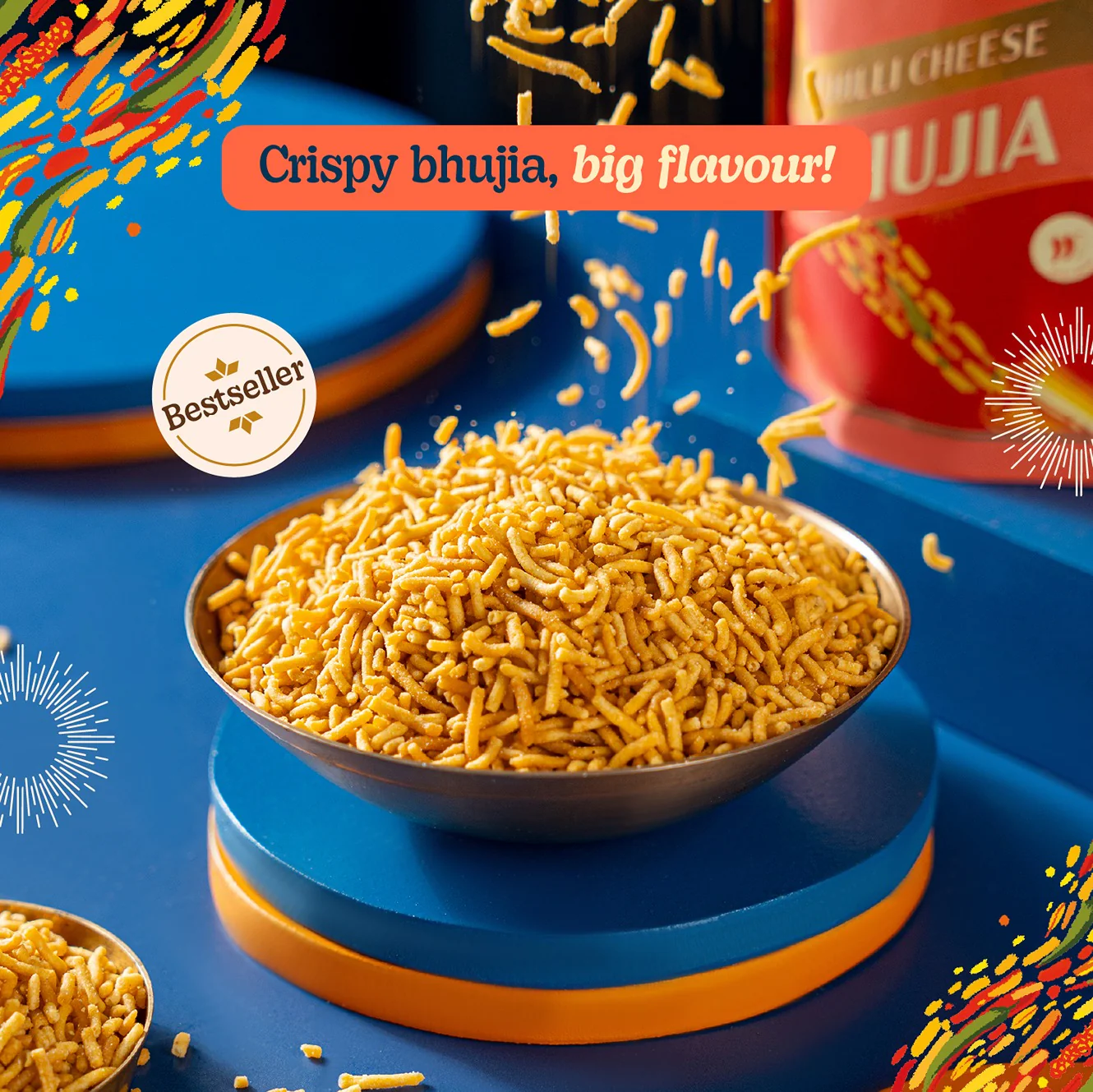 Bombay Sweet Shop Chilli Cheese Bhujia Mini - Image 2