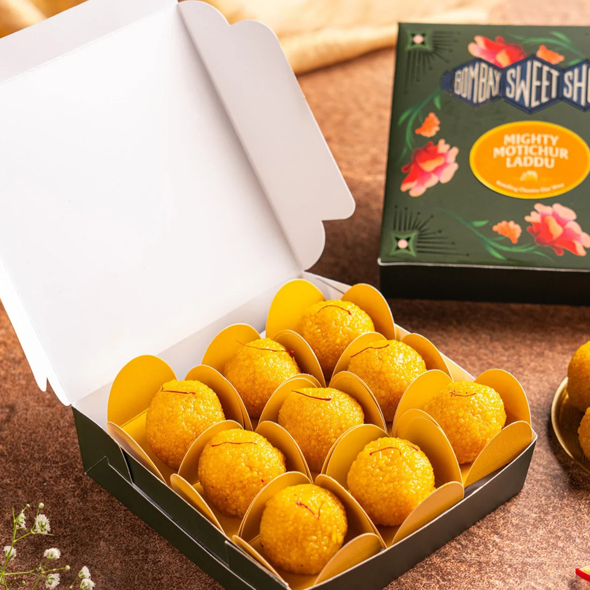 Bombay Sweet Shop Mighty Motichur Laddu Bombay Sweet Shop Mighty Motichur Laddu-Pack Size-180 g