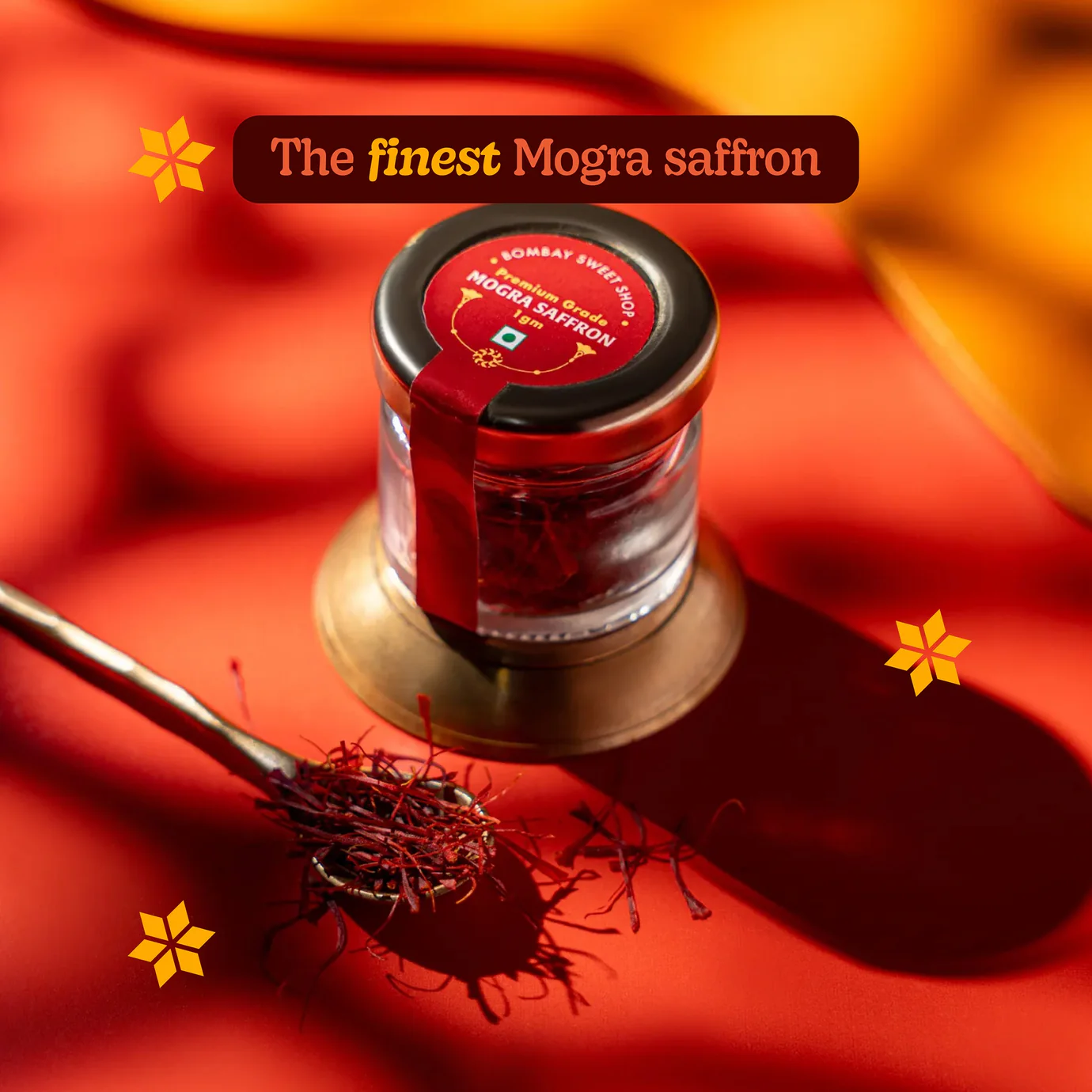 Bombay Sweet Shop Saffron in Glass Bottle - Image 2