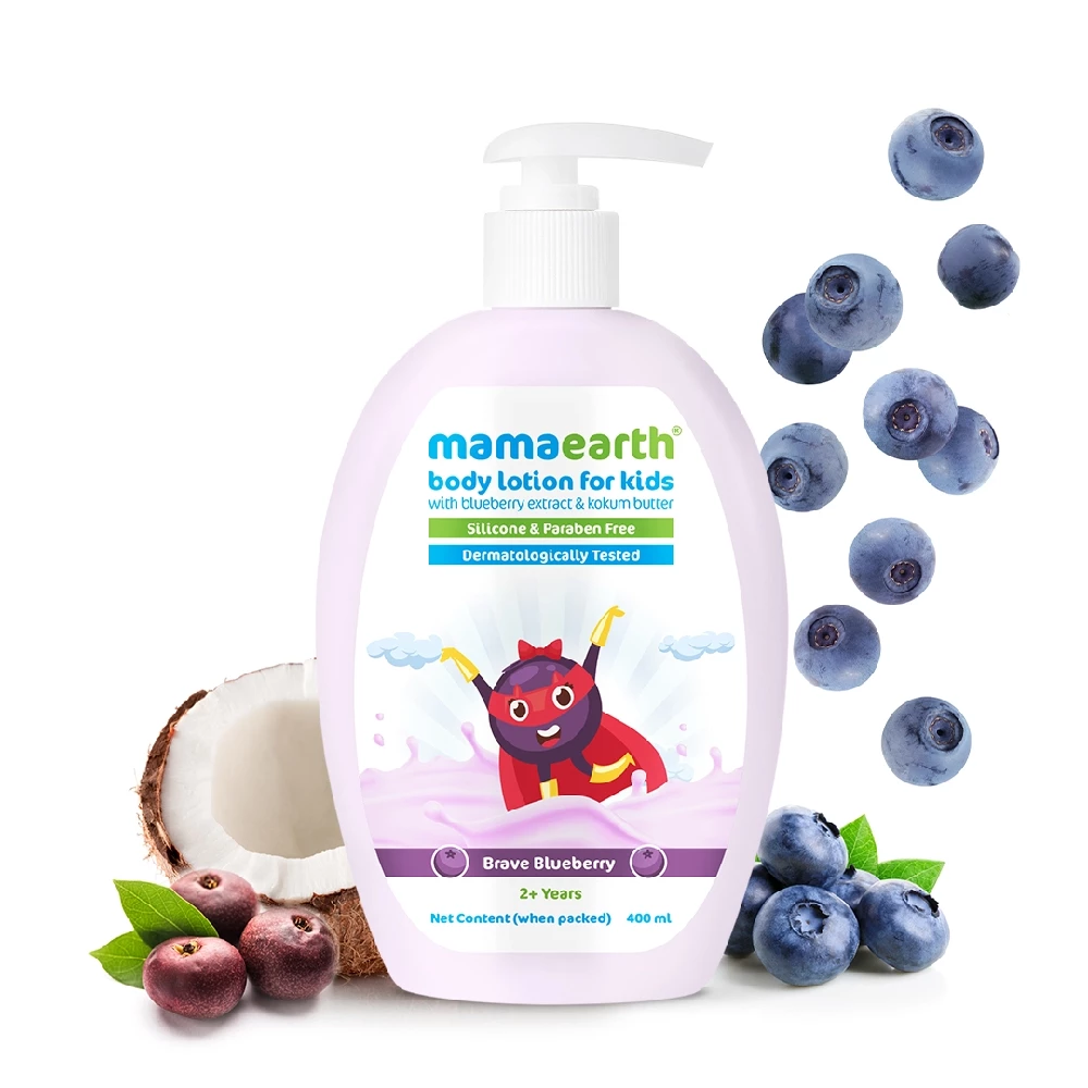 Brave Blueberry Body Lotion For Kids With Blueberry And Kokum Butter