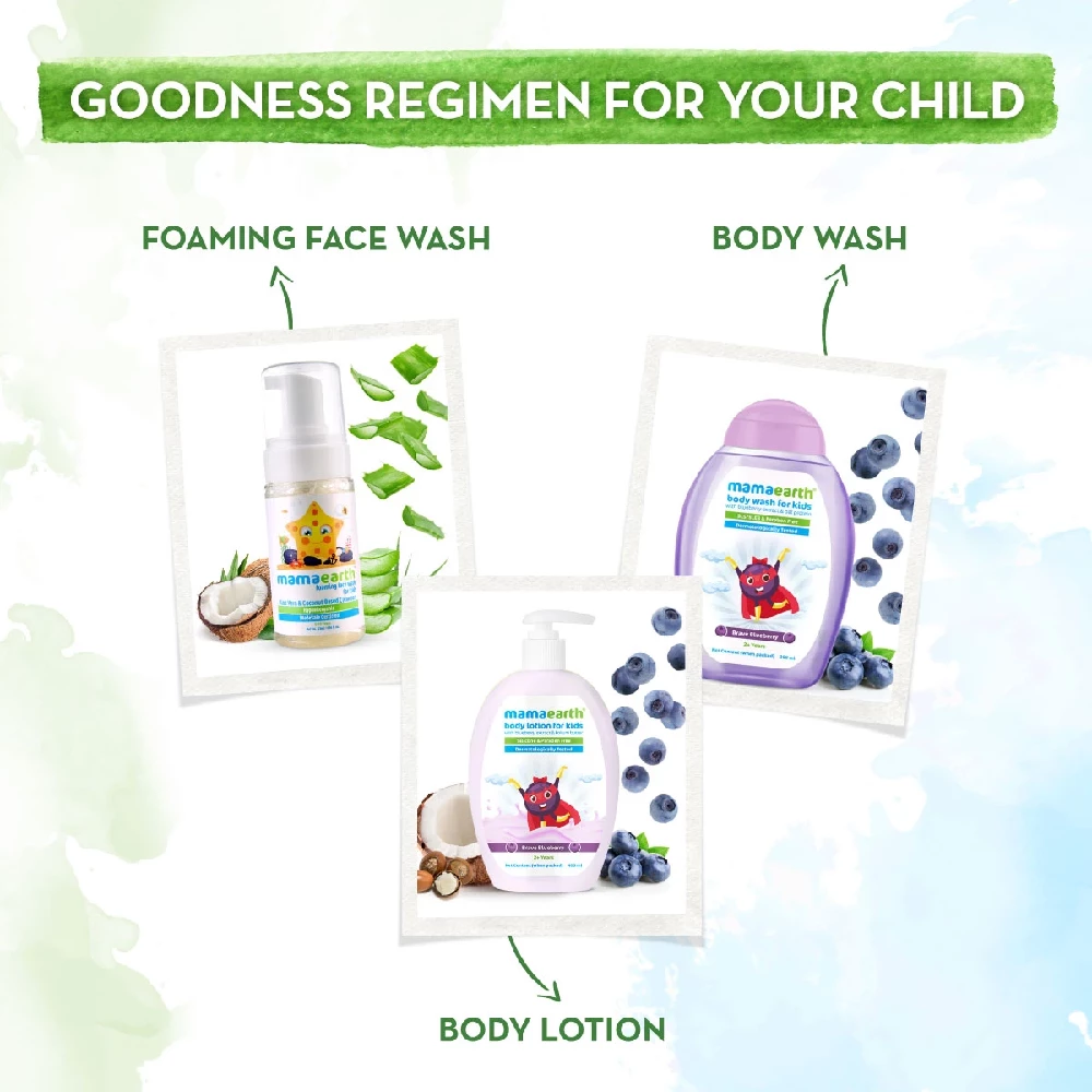 Brave Blueberry Body Lotion For Kids with Blueberry and Kokum Butter - Image 6