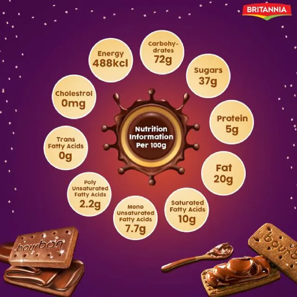 Britannia Bourbon - The Original Choco Creme Sandwich Biscuit - Image 4