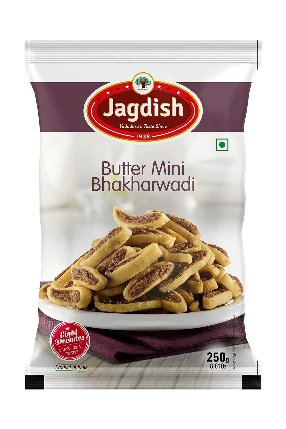Butter Mini Bhakharwadi Butter Mini Bhakharwadi-Pack Size-500 g