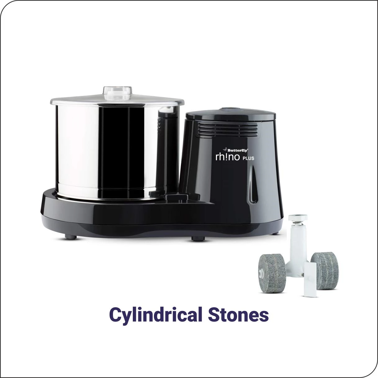 Butterfly 150 Watts Rhino Plus 2 Litres Table-Top Wet Grinder-Grey - Image 2