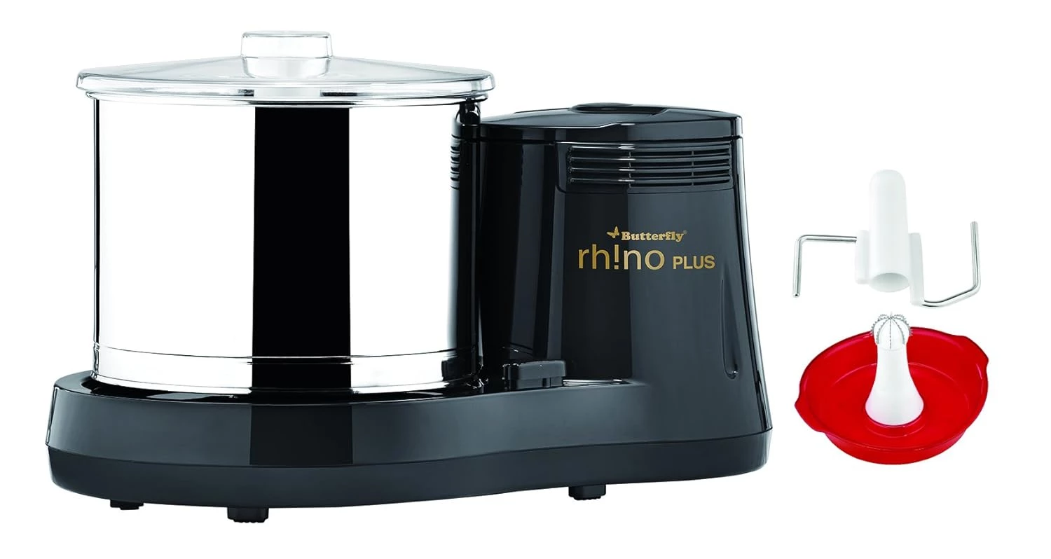 Butterfly 150 Watts Rhino Plus 2 Litres Table-Top Wet Grinder-Grey - Image 3