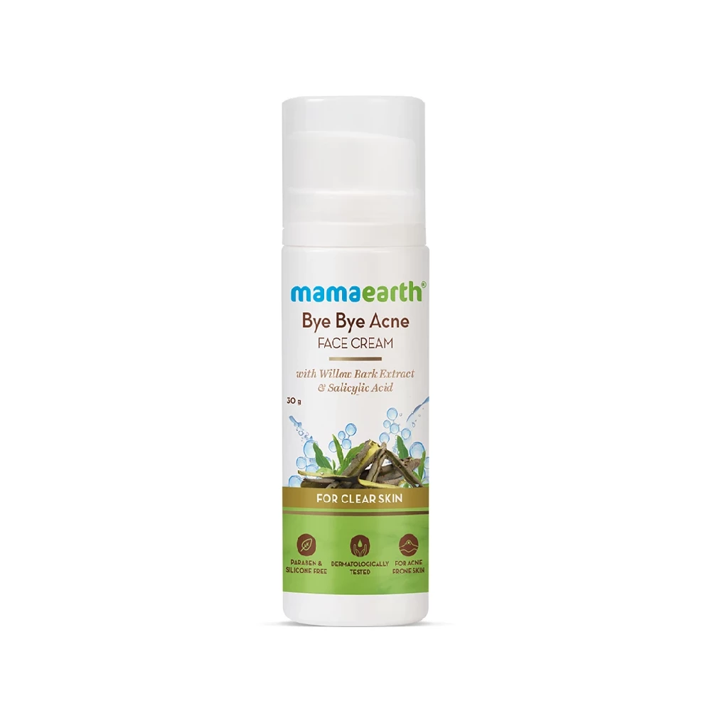 Bye Bye Acne Face Cream with Willow Bark Extract & Salicylic Acid For Clear Skin - Image 8
