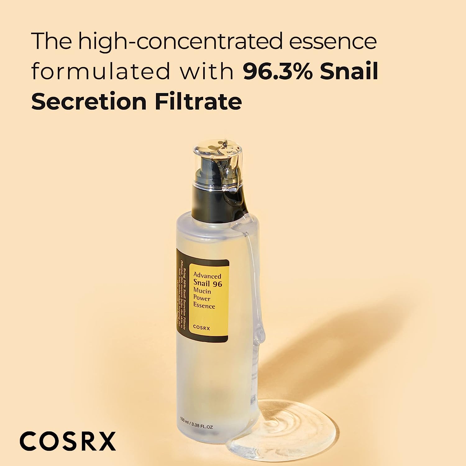 COSRX Snail Mucin 96% Power Repairing Essence 3.38 fl.oz - Image 3