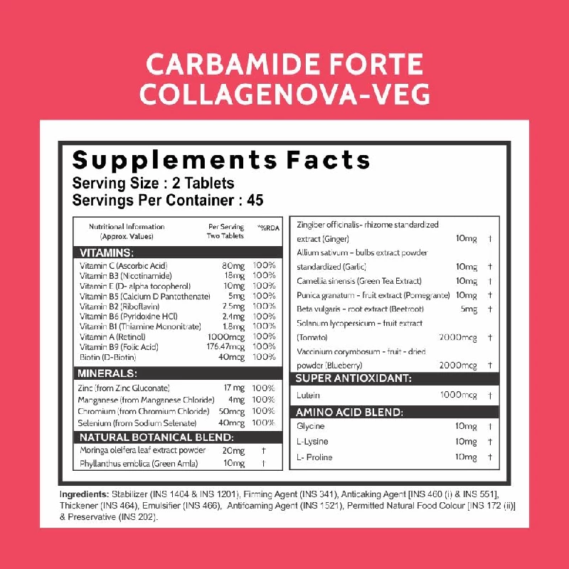 Carbamide Forte  Veg Collagen Plant Based Supplement - Image 2