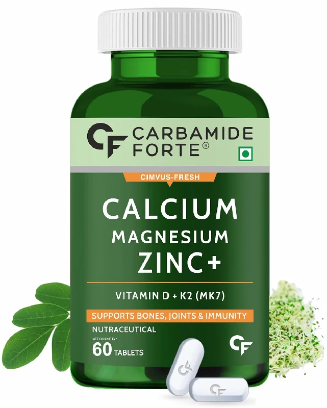 Carbamide Forte Calcium Magnesium & Zinc Tablets with Vitamin D, Vitamin K2-MK7 & Vitamin B12