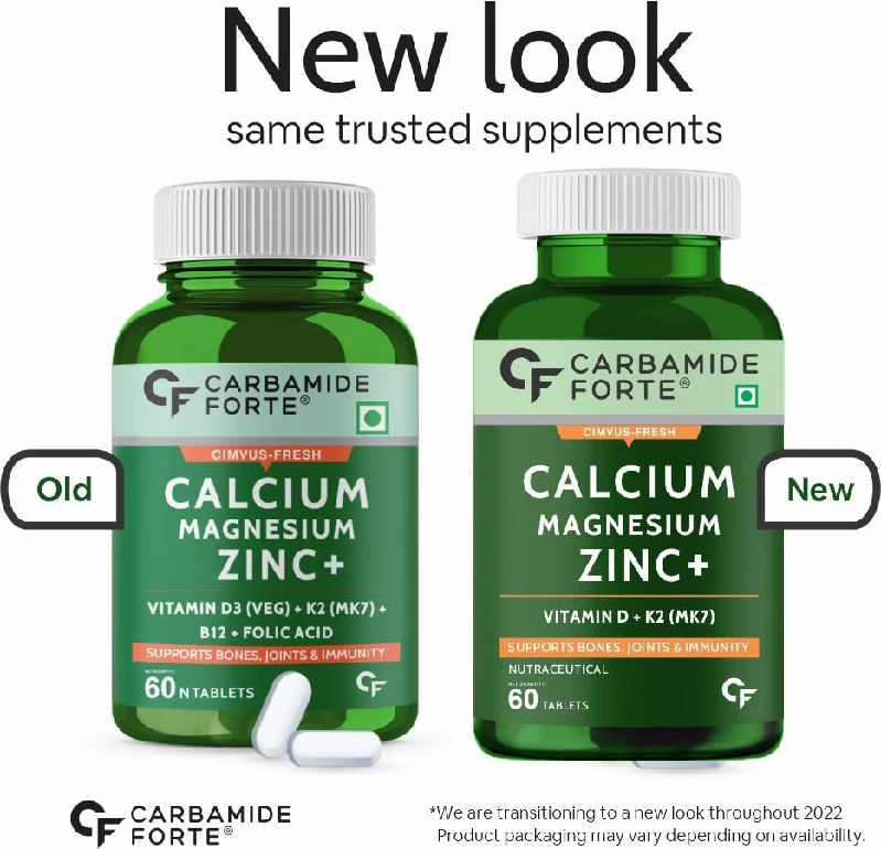 Carbamide Forte Calcium Magnesium & Zinc Tablets with Vitamin D, Vitamin K2-MK7 & Vitamin B12 - Image 7