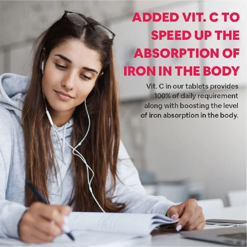 Carbamide Forte Chelated Iron + Vitamin C, B12, Folic Acid & Zinc - Image 5